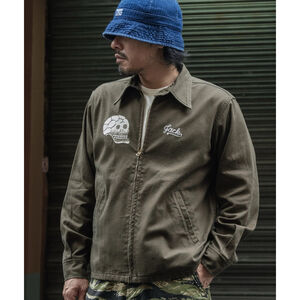 Non Stock Vietnam War Skull & Snake Souvenir Tour Jacket Men's Zip Up Outerwear